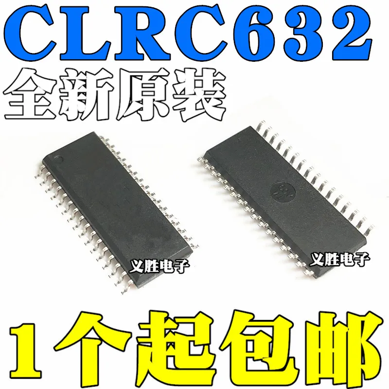 

Новый и оригинальный Бесконтактный чип считывателя карт RC632 CLRC632 FM1722NL IC 01T, чип считывателя радиочастотных карт, бесконтактный считыватель с...