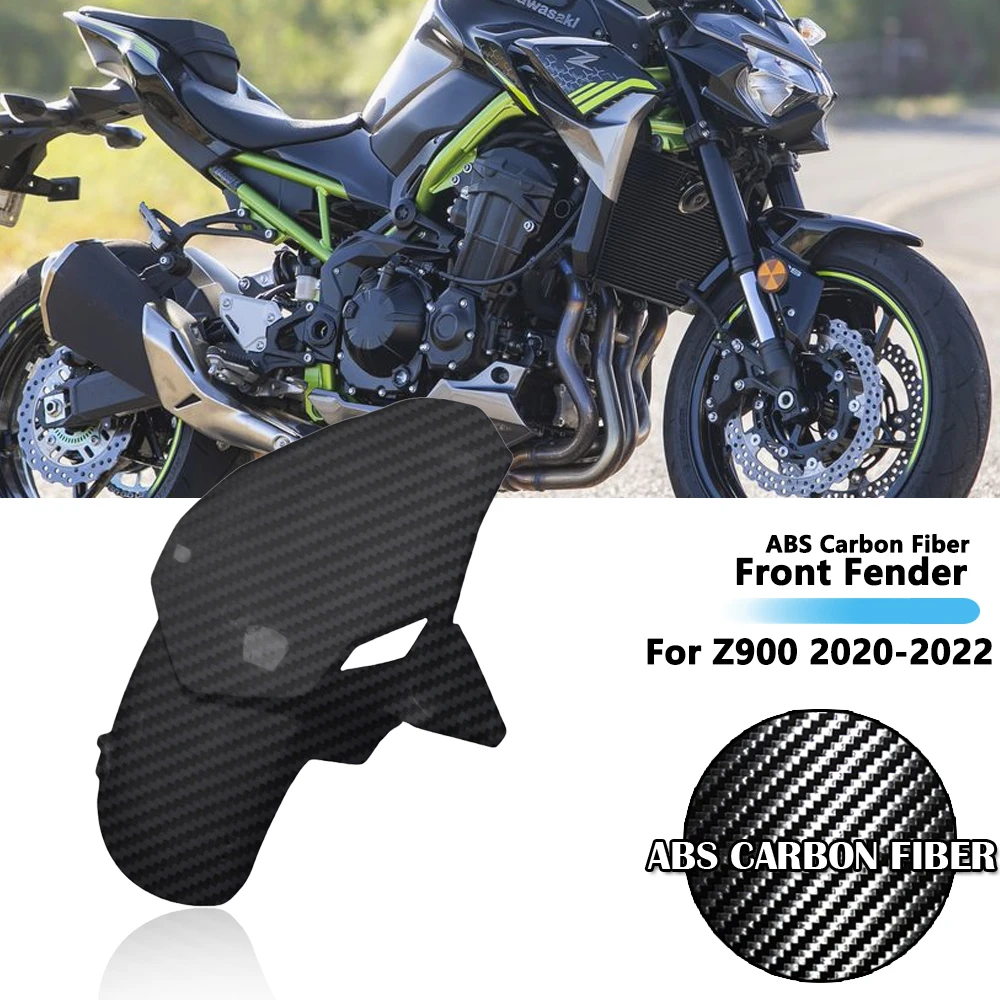 

Аксессуары для мотоциклов Kawasaki Z900 2020-2022 из углеродного волокна, переднее брызговик, крыло, крыло Колеса, защита от брызг