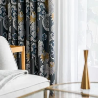 new curtains for living dining room bedroom simple printing retro american style room decor window curtain