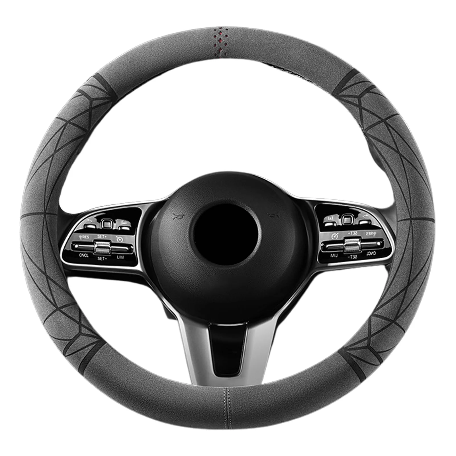 

Car Steering Wheel Cover Universal Auto Steering Wheel Protector Universal Outer Diameter Size 14.5-15in/37-38cm Anti-slip