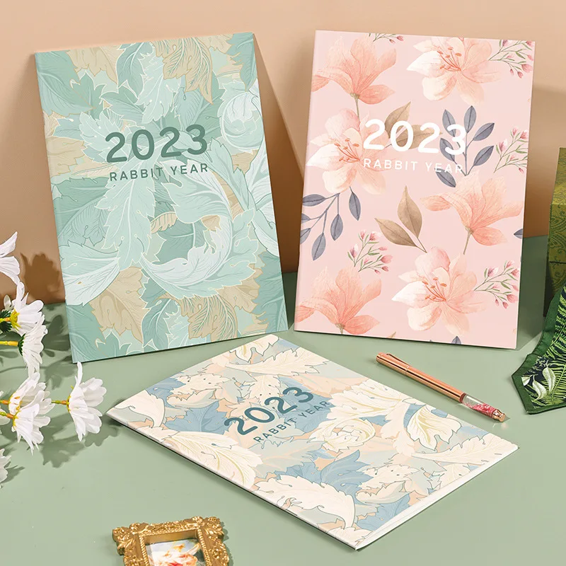

2023 Work Small Secretary A4 Plan Book Time Management Punch Book Efficiency Manual Notebooks and Journals