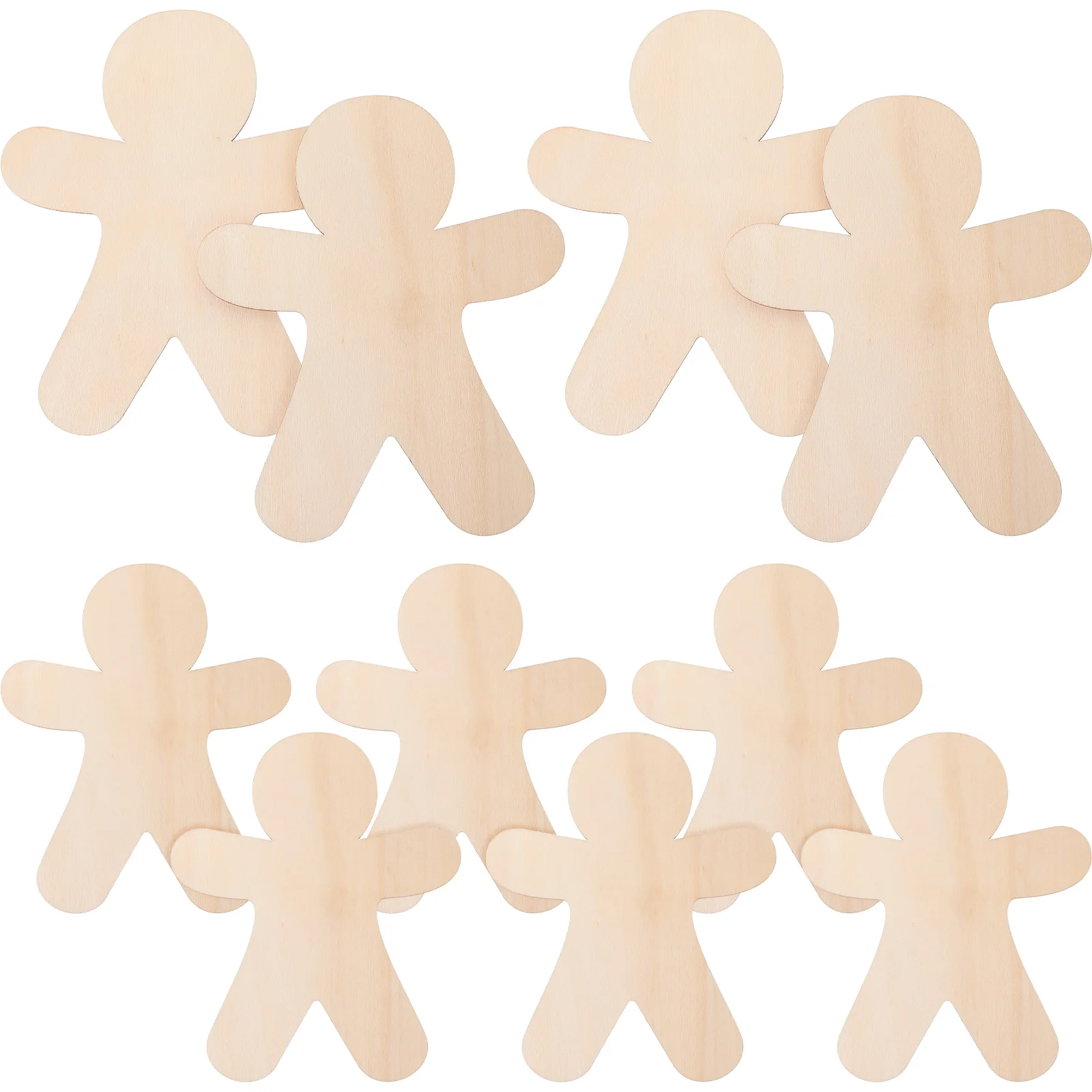 

10 Pcs Wooden Decoration Unfinished Slices Cutouts Christmas DIY Accessories Xmas