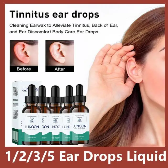 

1/2/3/5pcs Ear Drops Liquid Relieving Hearing Loss Discharge Care Treat Deafness Earache Pain For Ears Cleaning Care