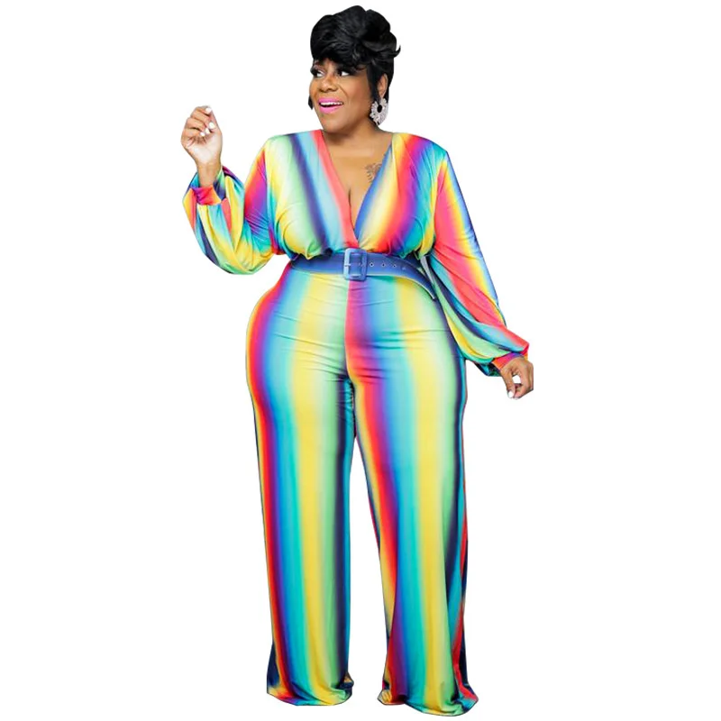 Женский комбинезон с V-образным вырезом в полную длину |