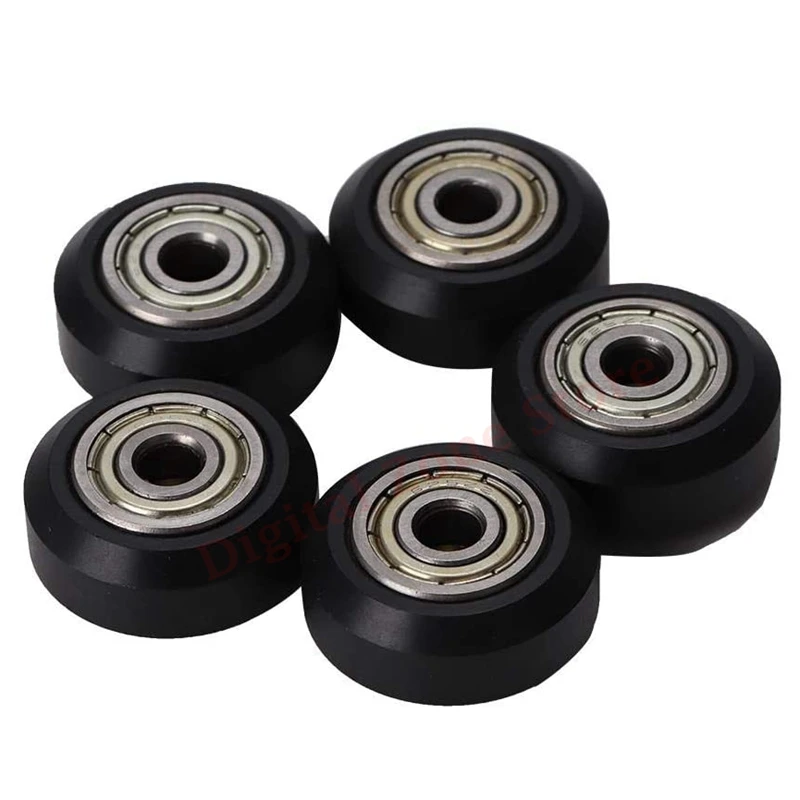 

5Pcs POM Pulley Wheels 625ZZ, 3D Printer Plastic Linear Bearing Pulley Passive Round Wheel Roller for Ender 3, CR-10, Anet A8