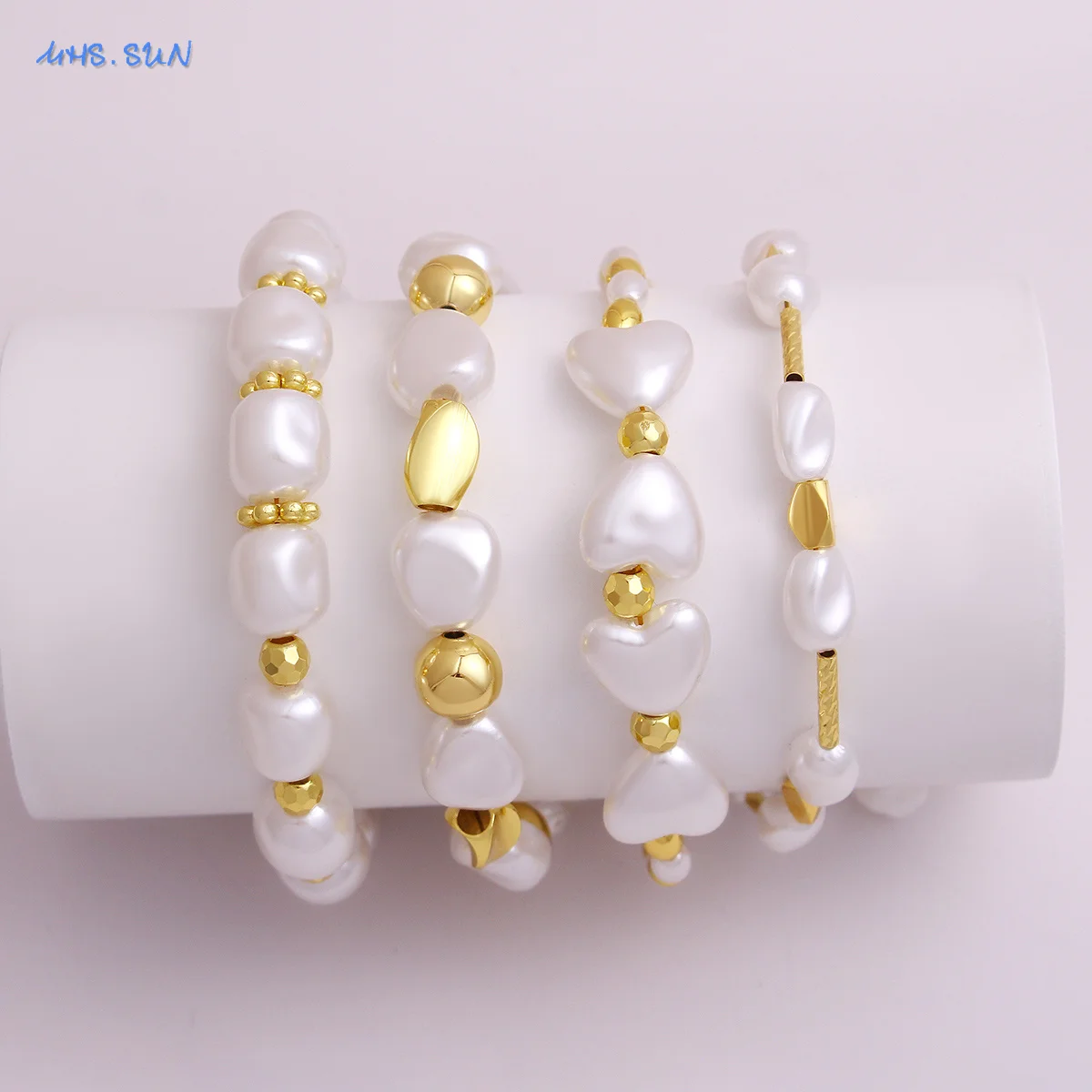 MHS.SUN элегантные ожерелья с искусственным жемчугом комплект браслетов в форме