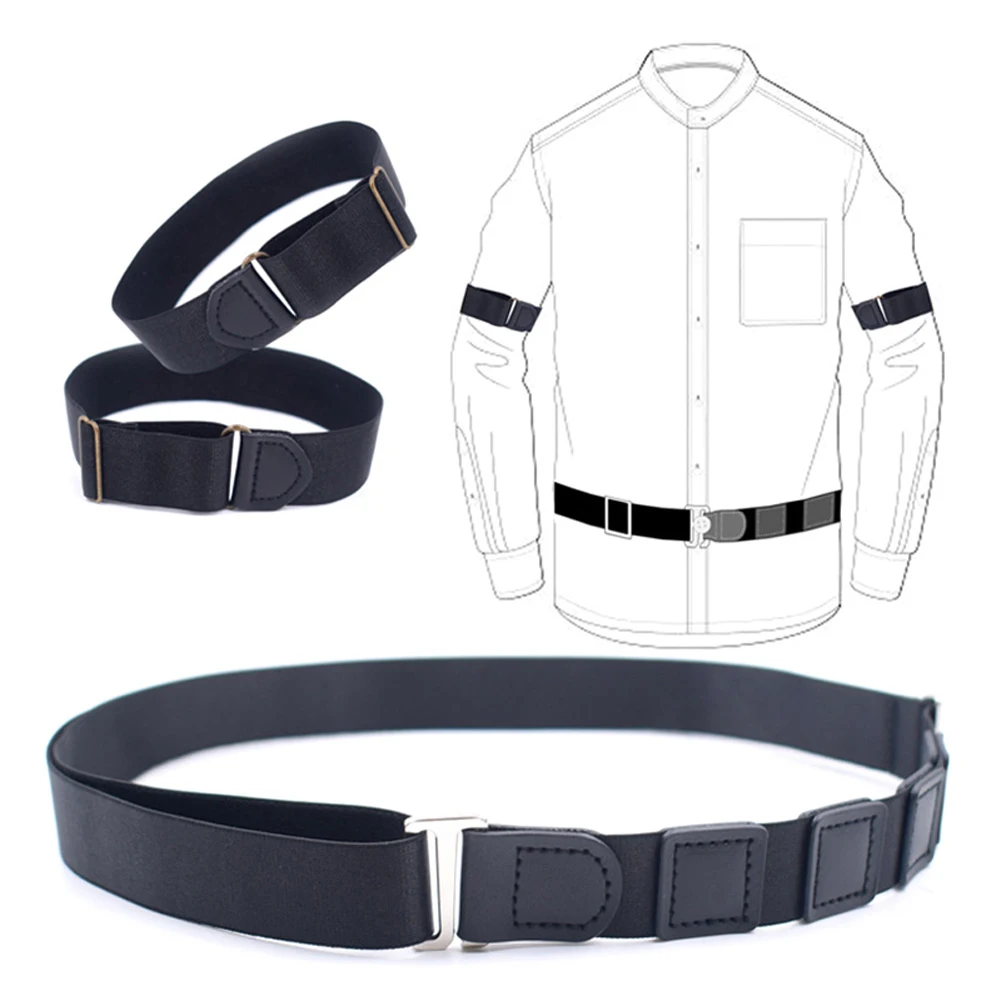 

Elastic Adjustable Armbands Anti-Slip Shirt Sleeve Holders Strap Arm Shirt Garters Hold Up Band Strap Armband Sleeve Holder