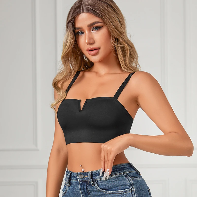 Бесшовный Беспроводной Спортивный Бюстгальтер Для Молодых Женщин Дизайн С