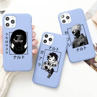 naruto kakashi uchiha itachi gaara phone case for iphone 13 12 mini 11 pro max x xr xs 8 7 6s plus candy purple silicone cover
