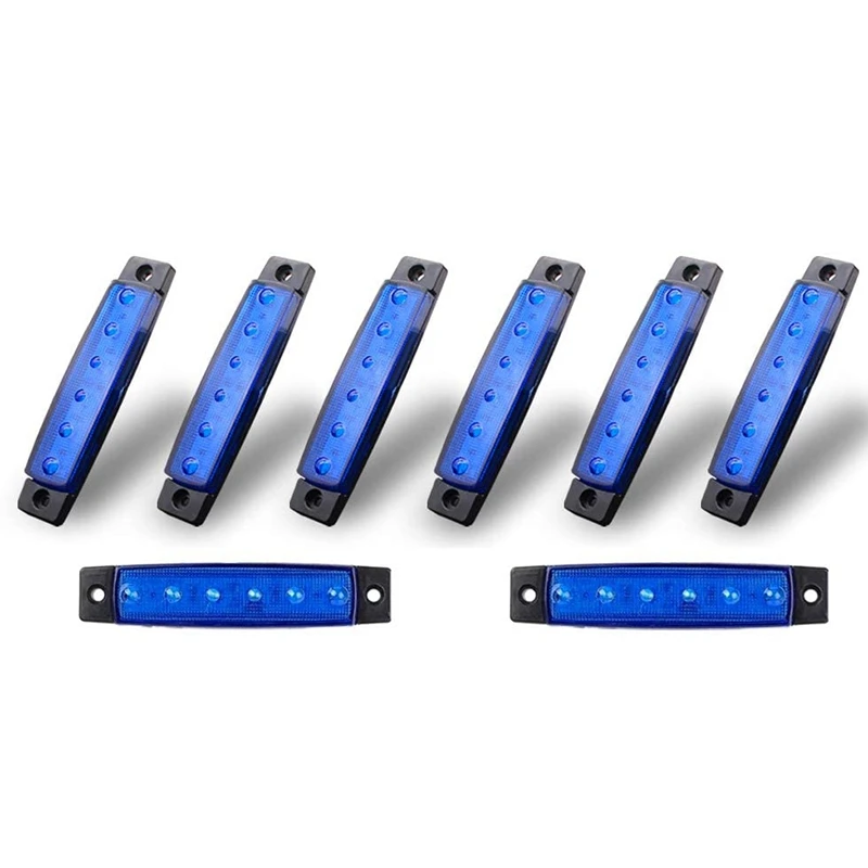 

8Pcs Led Rock Lights, Strip Lights, Wheel Well Lights, Led Underglow Kit for Golf Cart, Jeep Wrangler, Snowmobile (Blue)