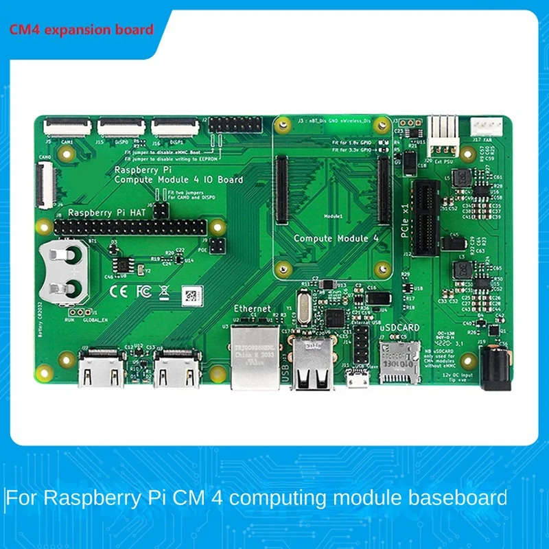 

NEW-CM4 IO Board Expansion Board Supporting USB Interface For Raspberry Pie CM4 Computing Module Backplane Core Board
