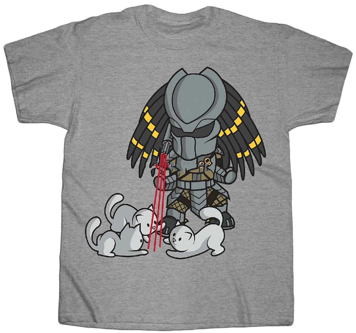

Predator Cat Laser Sight Adult T-Shirt - Science Fiction Film Thriller Action
