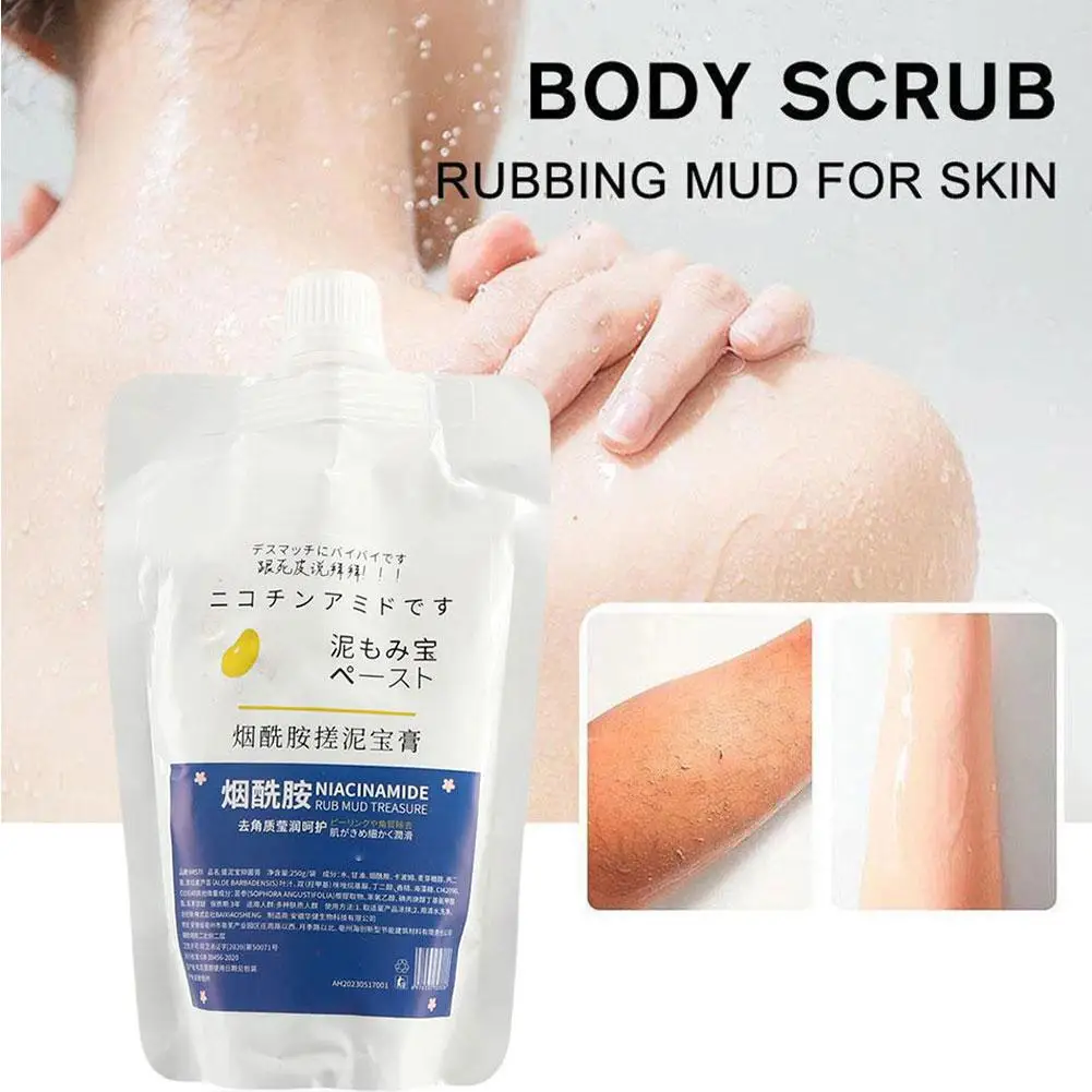 

1PC Instant Whitening Body Exfoliating Gel Moisturizing Acne Chicken Skin Cleaning Dark Dirt Remove Brightening Exfoliating R2I4