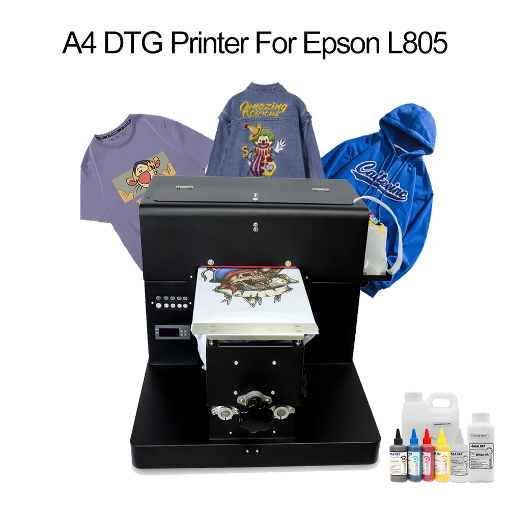 

DTG Flatbed Printers A4 Print Size DTG Direct to Garment Printer A4 For Hoodies Clothes Textile Fabric T-shirt Printing Machine