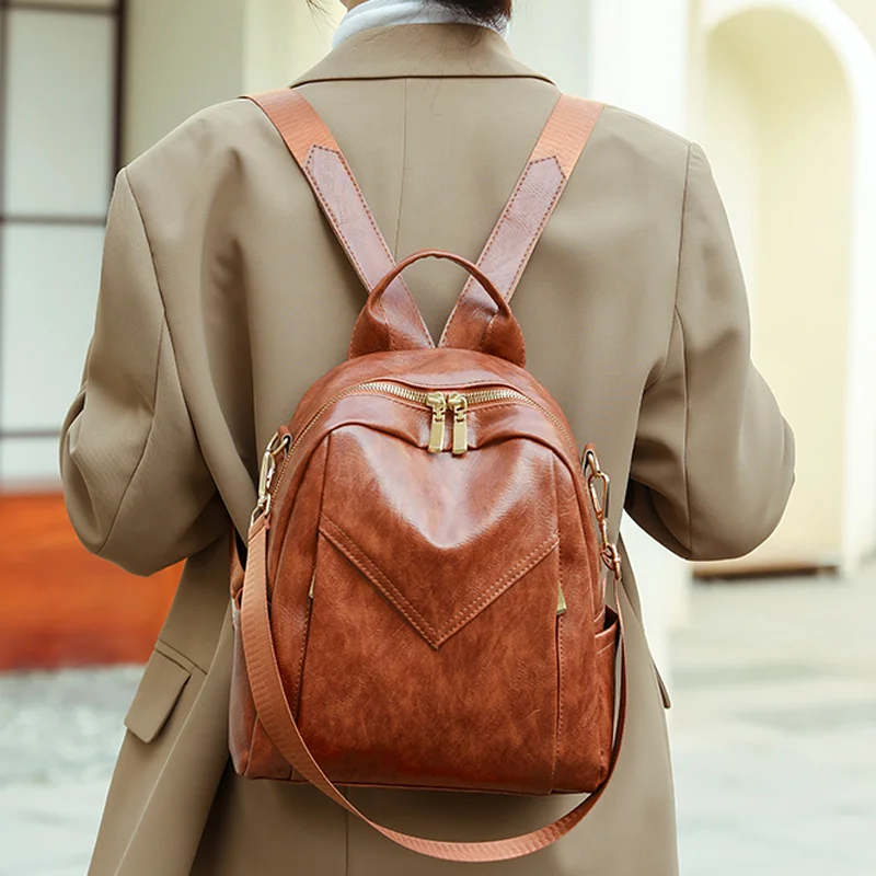 

Женские рюкзаки из высококачественной искусственной кожи, модные школьные ранцы для девочек, дамские дизайнерские маленькие дорожные рюкзаки