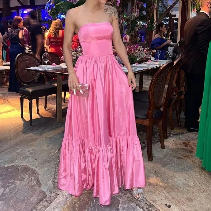 Женское шифоновое изысканное Плиссированное бальное платье без рукавов