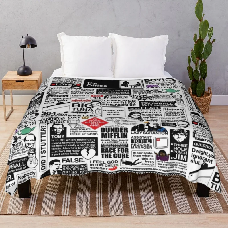 

Wise Words From The Office Thick Blanket Fce Plush Print Warm Throw Thick Blankets for Bedding Home Cou Office