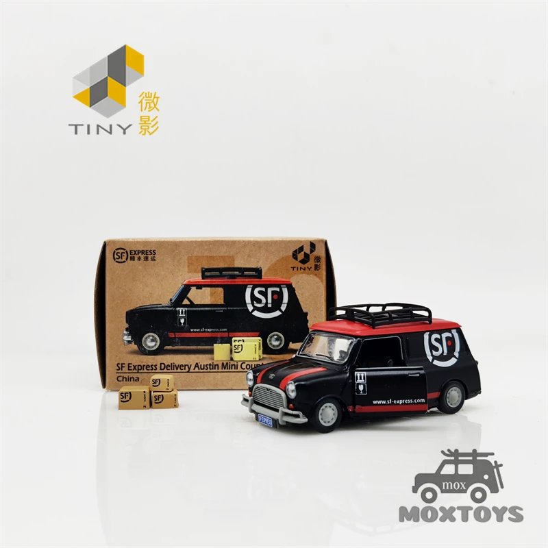 

Tiny 1:50 SF Express Delivery Austin Mini Countryman Diecast Model Car