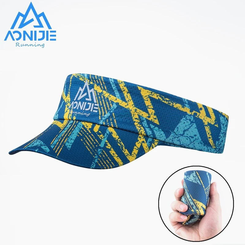 AONIJIE E4602 Trail Run Visor Unisex Packable Ventilation Top Caps Fast Drying Sun Visor Headband for Sports Ultra Trail Cycling