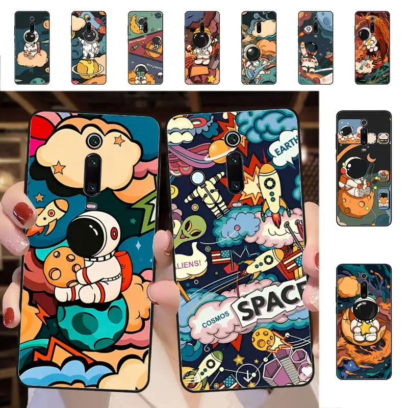 

Cute Star Astronaut Phone Case for Redmi 5 6 7 8 9 A 5plus K20 4X S2 GO 6 K30 pro