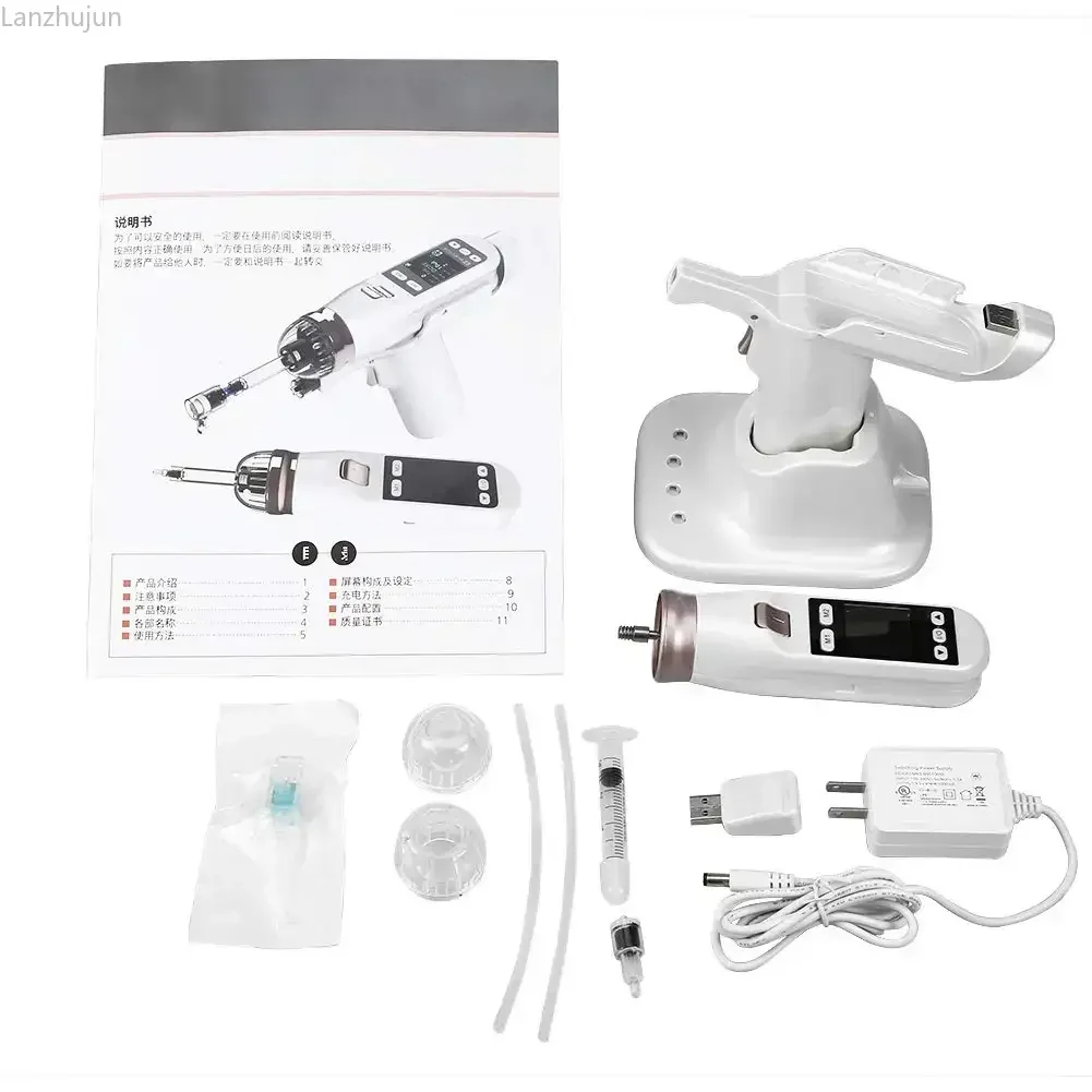 Фото Мезоинжектор EZ Meso Gun (Корея) для омоложения кожи с отрицательным давлением, 5- и 9-игольчатые насадки, для увлажнения и подтяжки кожи №5