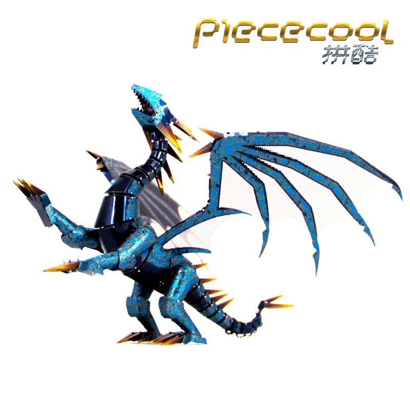 Классный цветной металлический 3D пазл DIY Сборная модель пламя Дракон картина II |