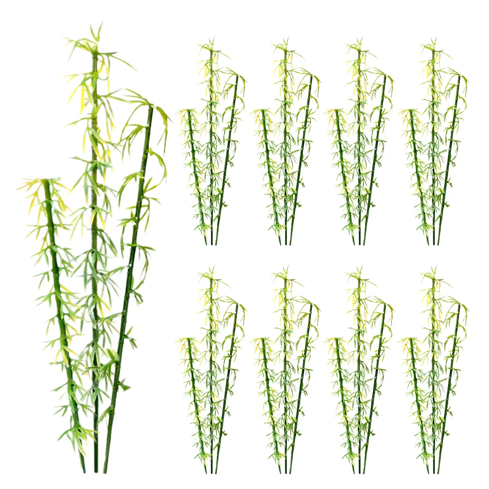 

50pcs Micro Landscape Faux Bamboo Trees Fake Bamboo Trees Artificial Bamboo Models