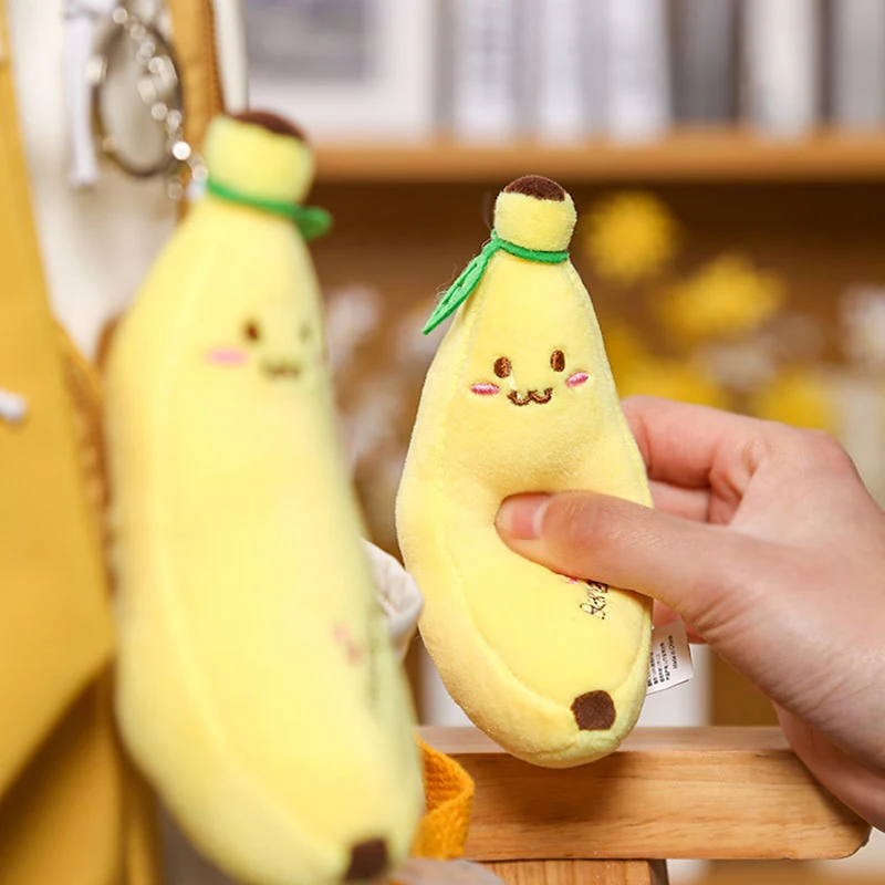 

Новые интересные плюшевые игрушки в виде бананов, плюшевые куклы с фруктами, брелок, праздничный подарок, рождественские подарки для девоче...