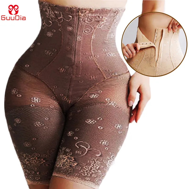 GUUDIA Hight Waist Body Shaper Panties Zipper Hook Tummy Control Panty Seamless Shaper Panty Slimming Shaper Panties Slim