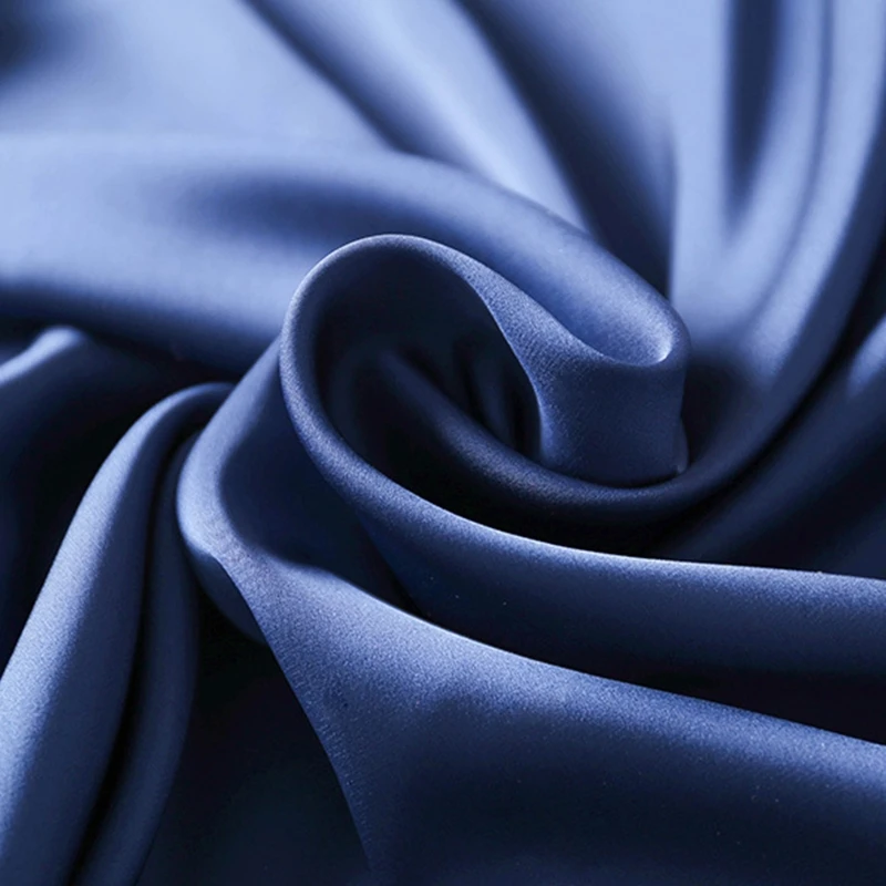 Women Autumn Ice Silk 4 Pieces Pajamas Set Cami Top Long Pants Dress Robe Embroidery Lace Trim Sexy Sleepwear with Chest Pads Ni