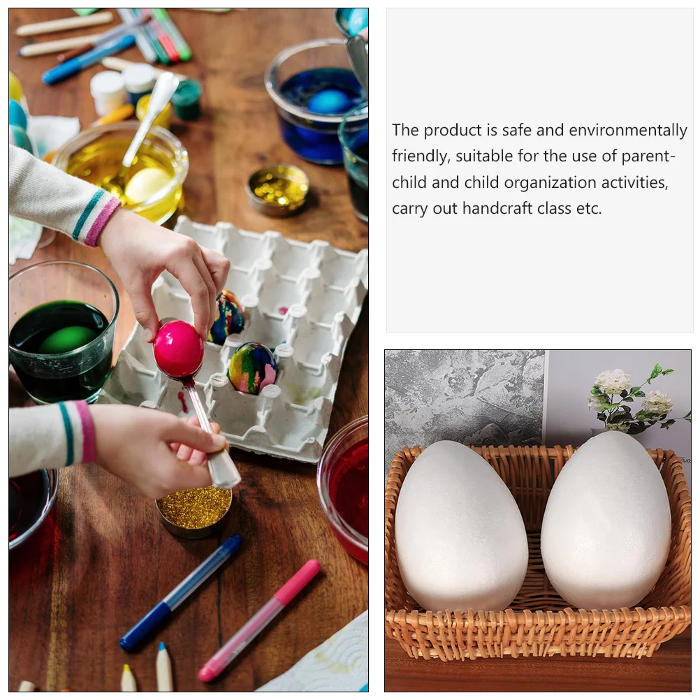 Набор игрушек из 3 предметов пенопластовые яйца детские весенние и поделки для