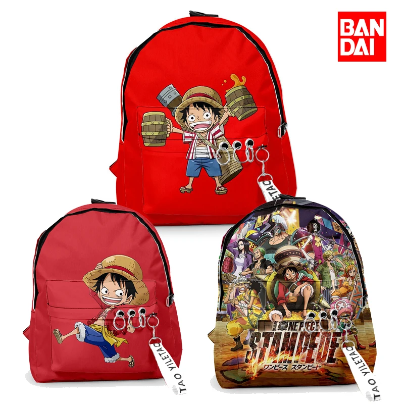 

Bandai One Piece Cartoon Backpack Anime backpack bag Luffy fashion School Bag