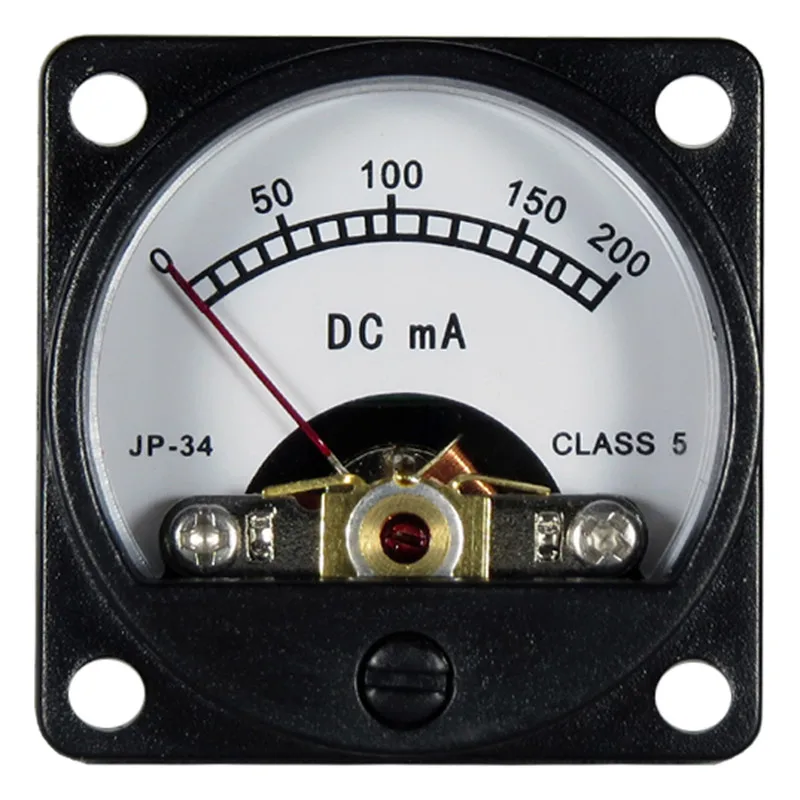 

6-12V With LED Background Lighting DC 200mA Ammeter VU Meter For KT88 Tube Amplifier Audio Accessories
