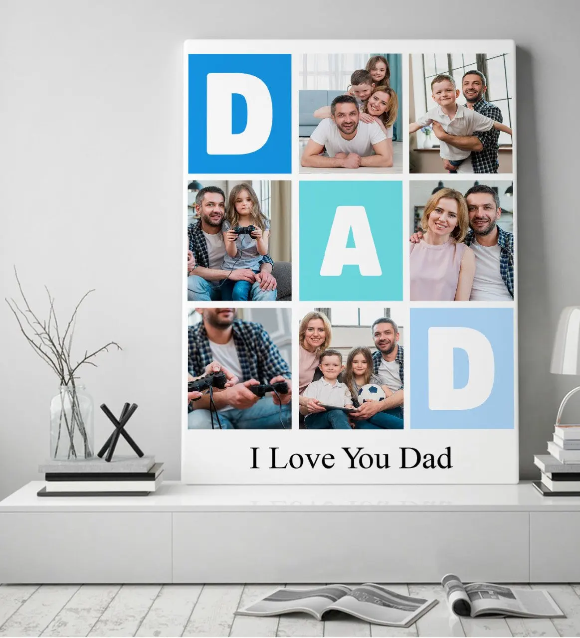 

Индивидуальная Печать на холсте Dad Temalı 50x70 см
