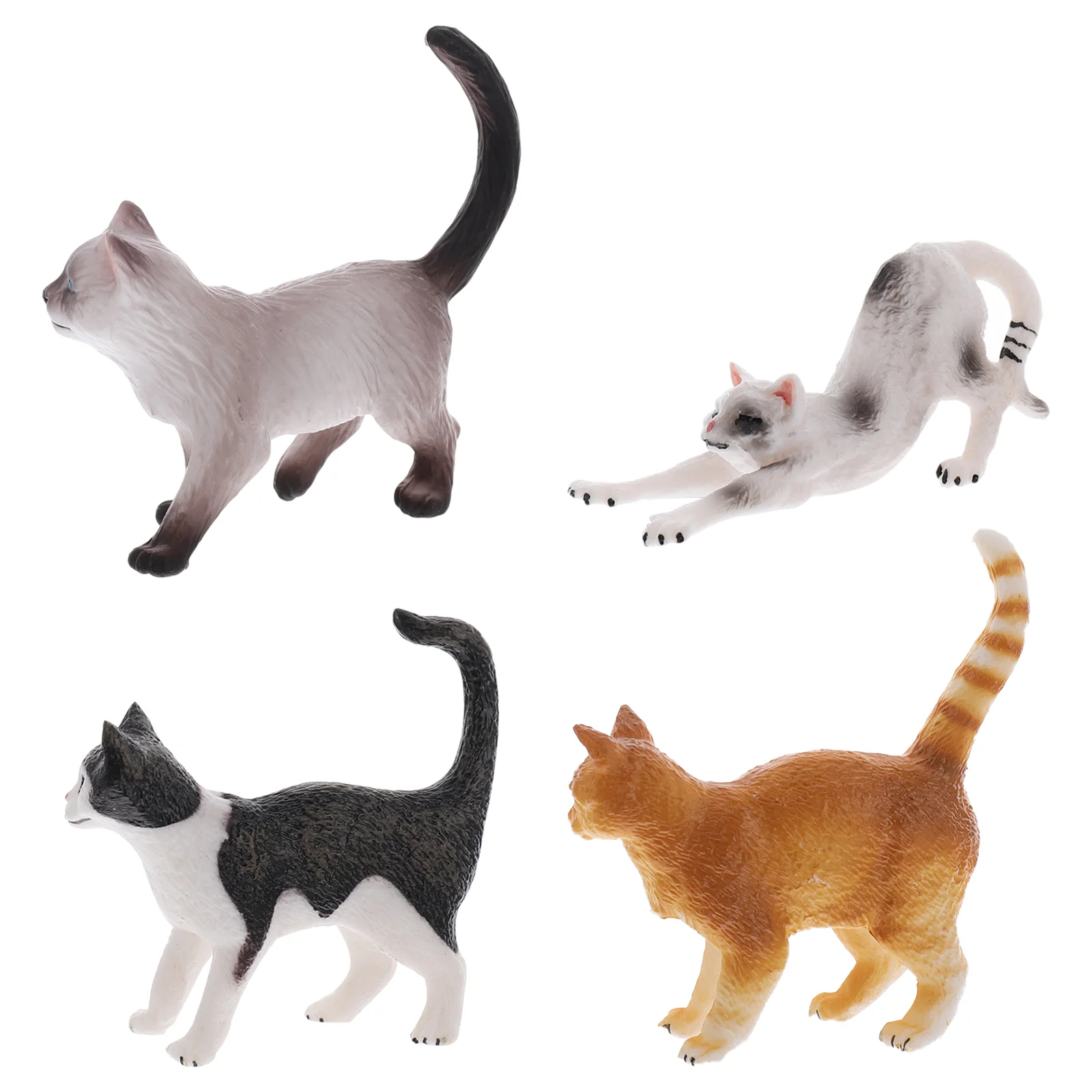 

Cat Figurines Ornament Miniature Sculpture Animal Figurine Decoration Toys Landscape Decor Statue Micro Gift Plastichome Kids