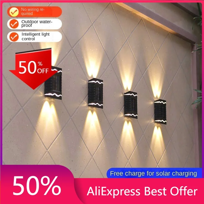 

Waterproof Solar LED Lights with Rechargeable Batteries, Villa Yard Decoration, Nighttime Illumination