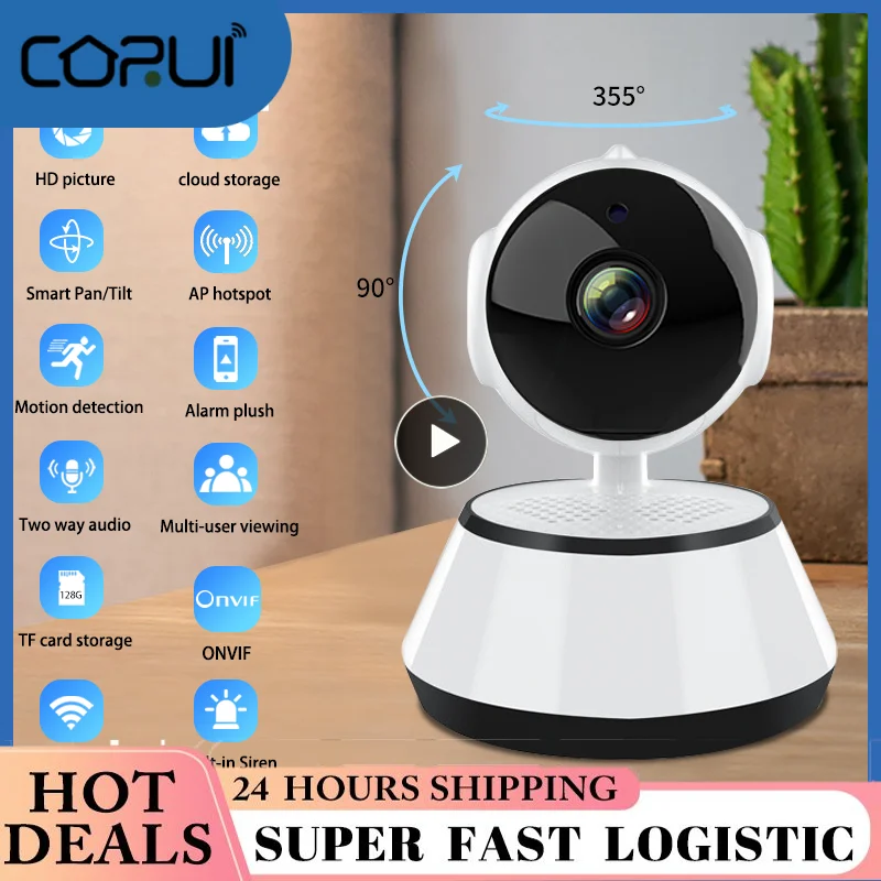 

Home Security Smart Wifi Camera Picture Push Wireless Ip Camera Voice Alarm Infrared Cctv For Ios Android Surveillance Camera