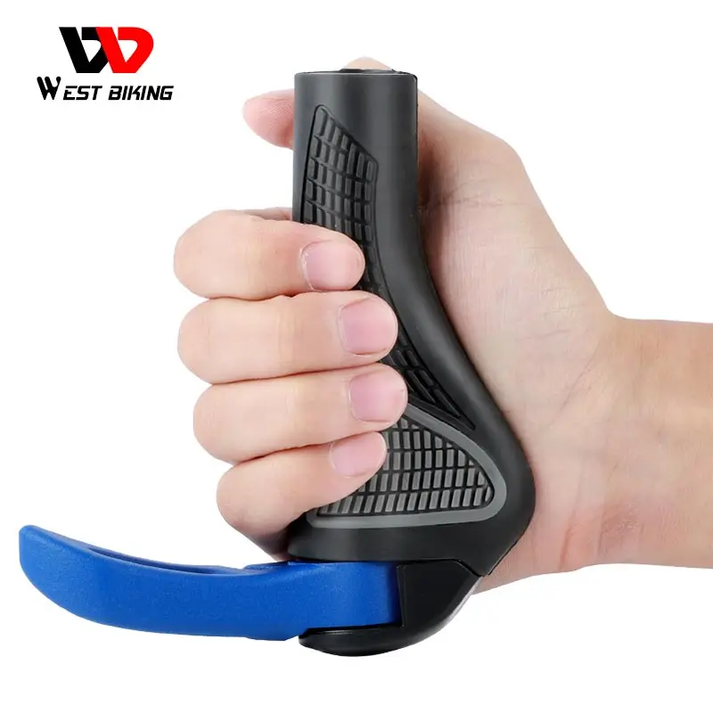 

Anti-Skid MTB Road Cycling Skid-Proof Grips Anti-Skid Rubber Bicycle Grips Mountain Bike Lock On Ends Bicycle Handlebars Grips