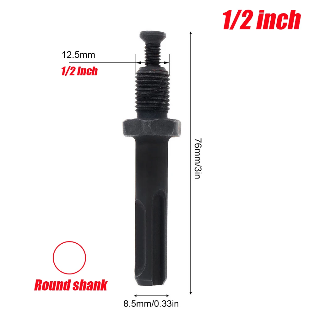 

1/2 3/8-дюймовый патрон, соединительный адаптер, электрический молоток, детали адаптера, шестигранный круглый квадратный хвостовик, стержень, ключ, аксессуар для преобразования