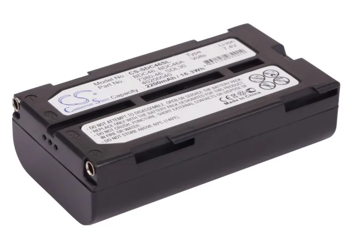

2200mAh Sokkia BDC-46 40200040 BDC46B SDL30 BDC46A 7380-46 BDC-46C BDC46 BDC-46B BDC-46A Battery for SET230RK SET610 SET 330RK3