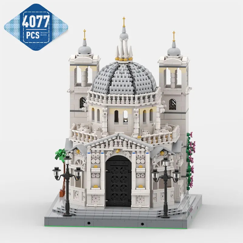 

Moc Architecture Santa Mariaed Della Salute, модель церкви, строительный блок, город Венеция, ретро ориентир, строительные блоки, игрушки, подарок