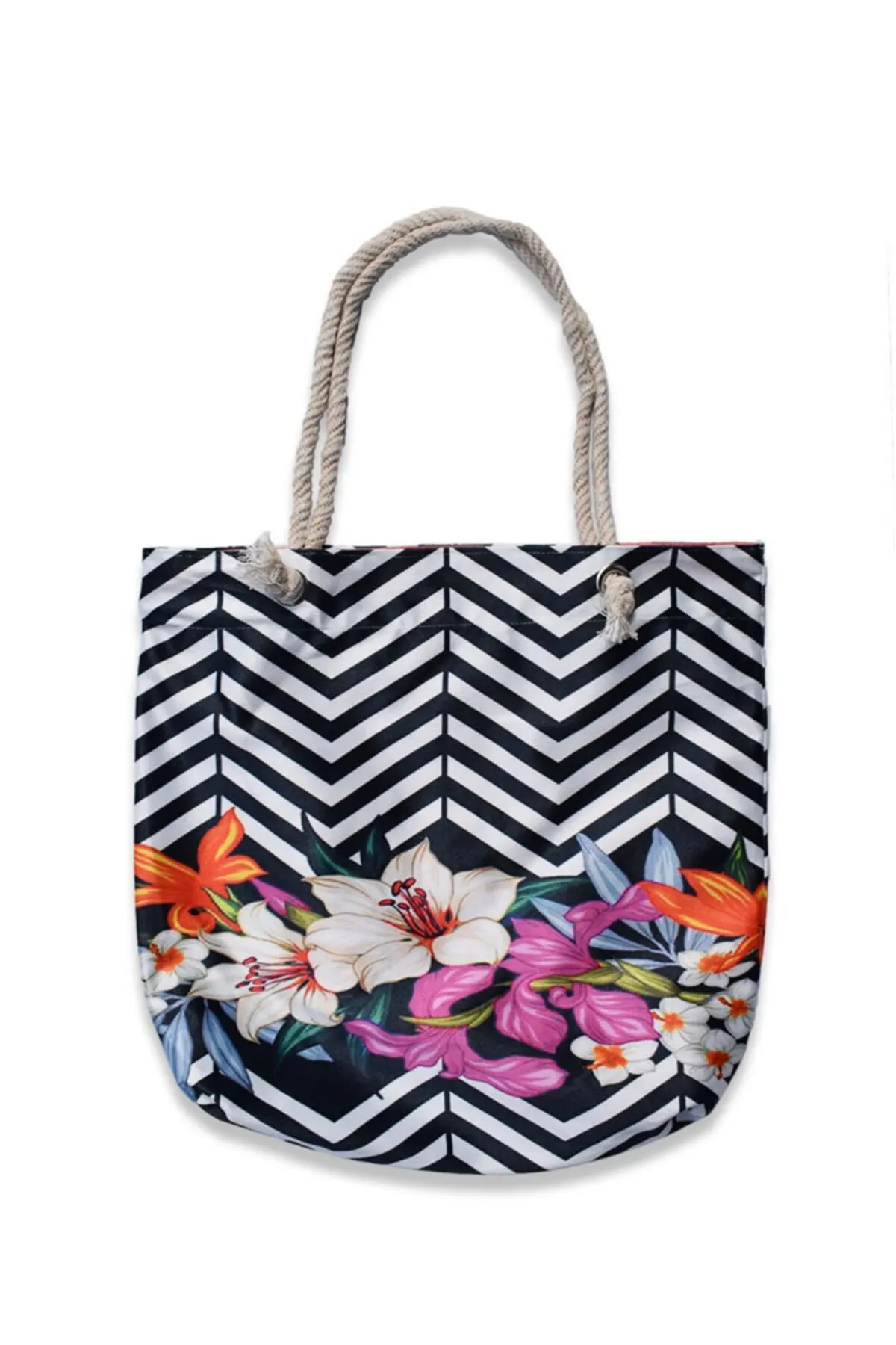 

Женская пляжная сумка, с цветочным узором, на молнии, сумка-тоут большого размера, модная летняя вместительная сумка-тоут