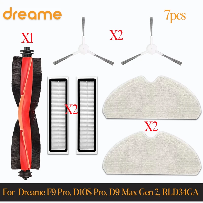 

Аксессуары для роботов-пылесосов Dreame F9 Pro, D10S Pro, D9 Max Gen 2, RLD34GA