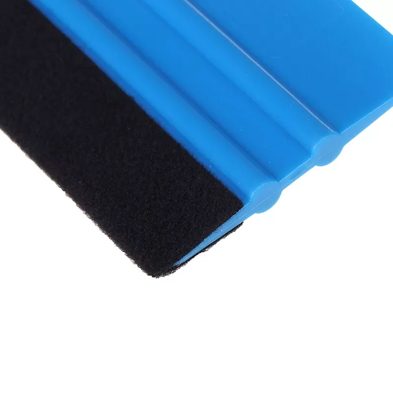 Wrap Film Card Squeegee Car Foil Wrapping Suede with Felt Edge Scraper Blue Scraper Car Styling Stickers Accessories