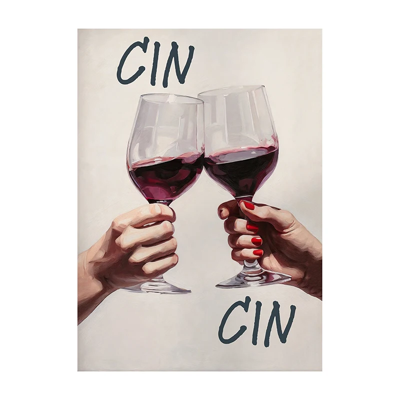 

Современный натюрморт с вином, пиццей и кренделями на холсте