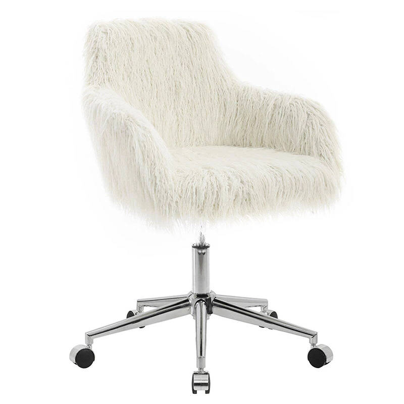 

,Fiona Faux Fur Adjustable Height Office Chair, Multiple Colors Gaming Chair Computer Chair Office Chairs