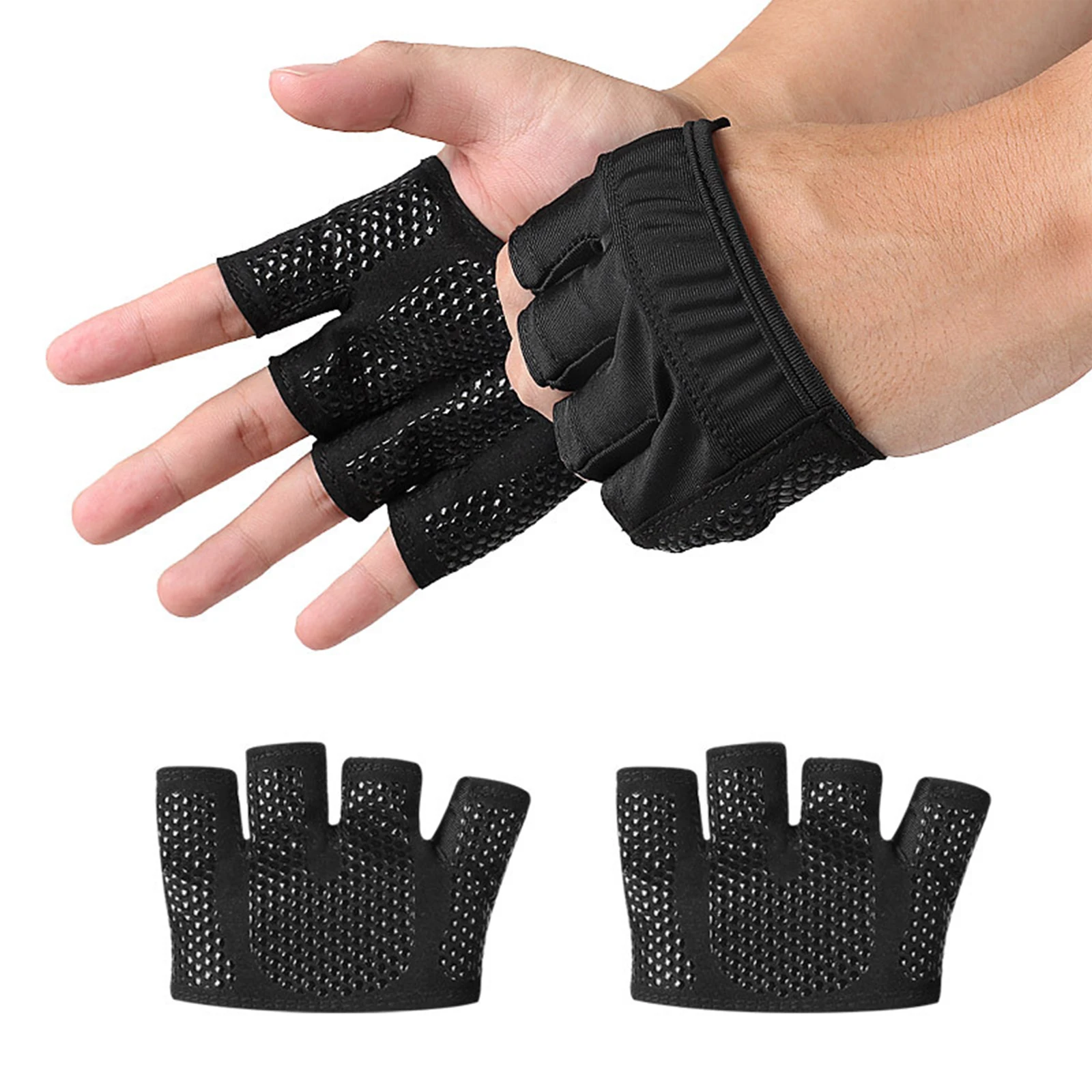 

1 Pairs Weight Lifting Gloves Workout Fitness Cycling Fitness Sports Gym Training Weightlifting Gloves Hand Palm Protector Glove