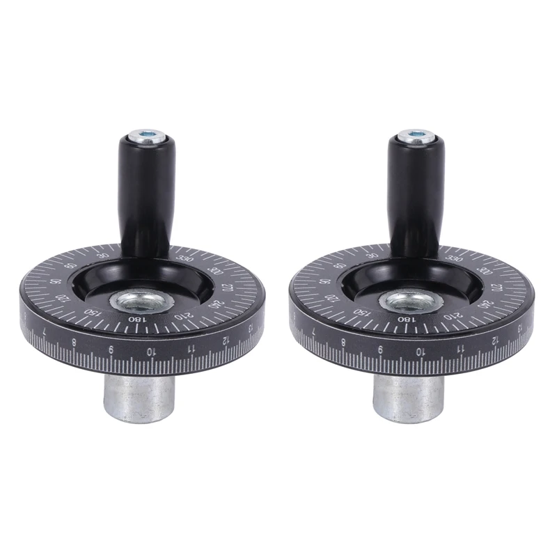 

2Pcs 63Mm Solid Hand Wheel Scale Hand Wheel Mechanical Parts Bakelite Machine Handle Calibrated Handwheel