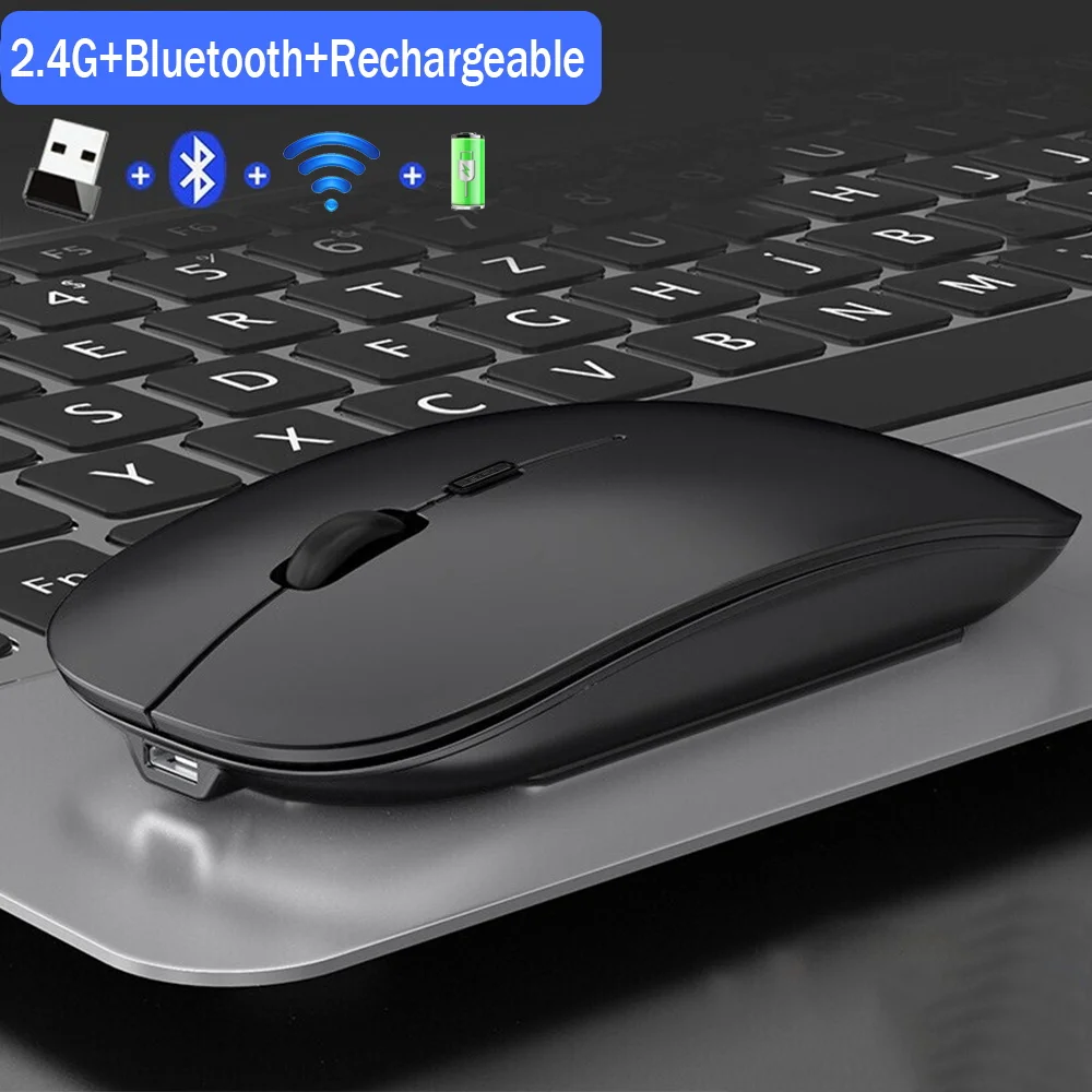 

Wireless Mouse Rechargeable Bluetooth 2.4G Silent Notebook Gaming Mouses 16000DPI Ergonomic USB Mice Laptop Accessories/Desktop