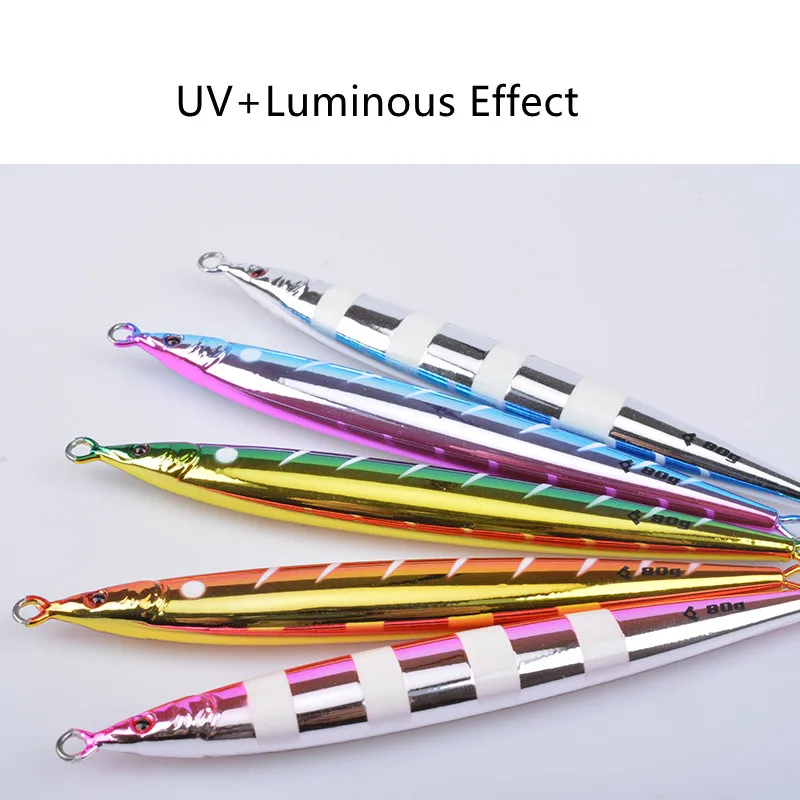 Новый гальванический джиг FUNADAIKO 40 г 60 80 хромированная приманка для рыбной ловли